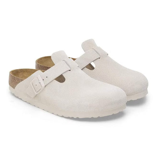 Birkenstock Boston Soft Footbed - Antique White