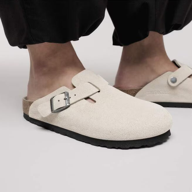 Birkenstock Boston Soft Footbed - Oyster Tonal