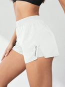Faux Two-Piece Women's Anti-Exposure Yoga Shorts