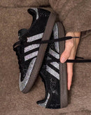 Adidas Samba OG "Black Rhinestone Silver"