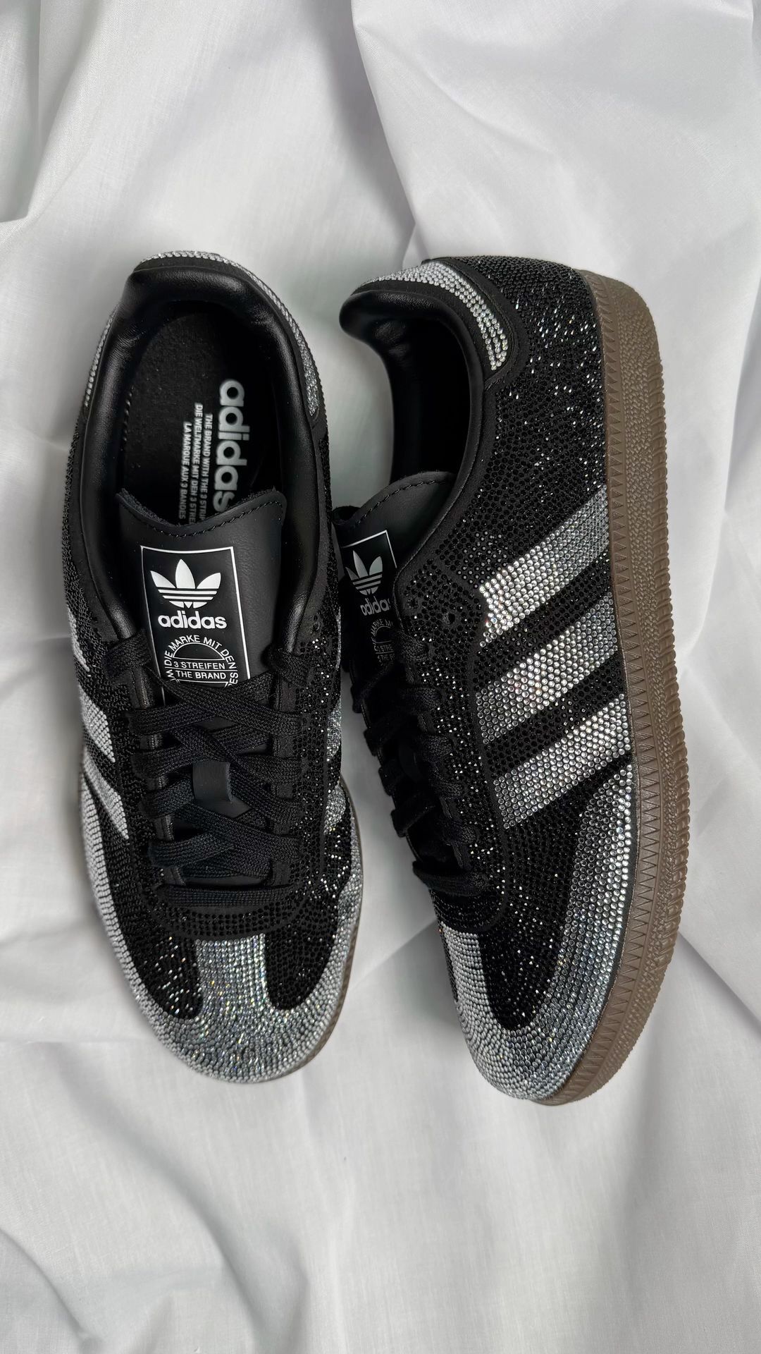 Adidas Samba OG "Black Rhinestone Silver"